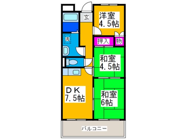 メルクマ－ル深阪の物件間取画像